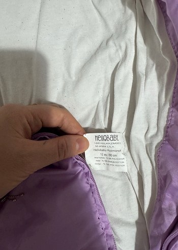 Kapüşonlu Mor Bebek astronot Tulum - Görsel 7