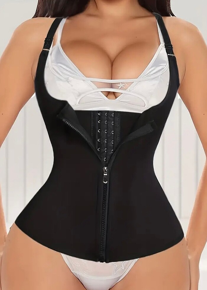 Kopçalı fermuarlı şekillendirici korse - Görsel 2