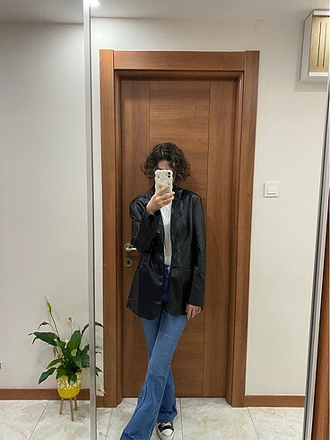 s Beden Deri Ceket ( Bershka )
