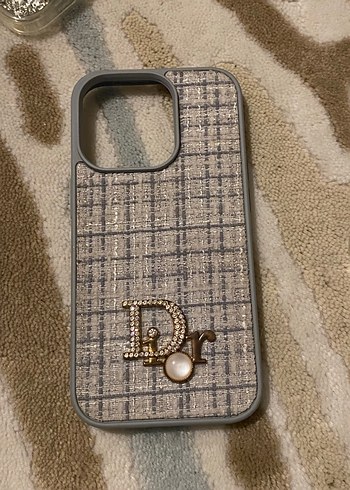 Boncuklu Gri Street Wear Telefon Kılıfı - Görsel 3