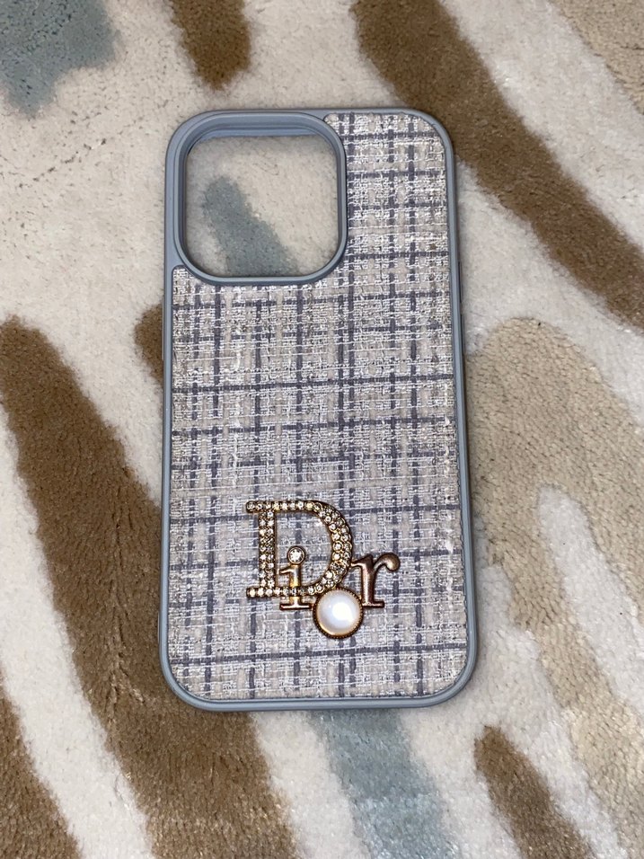 Boncuklu Gri Street Wear Telefon Kılıfı - Görsel 2