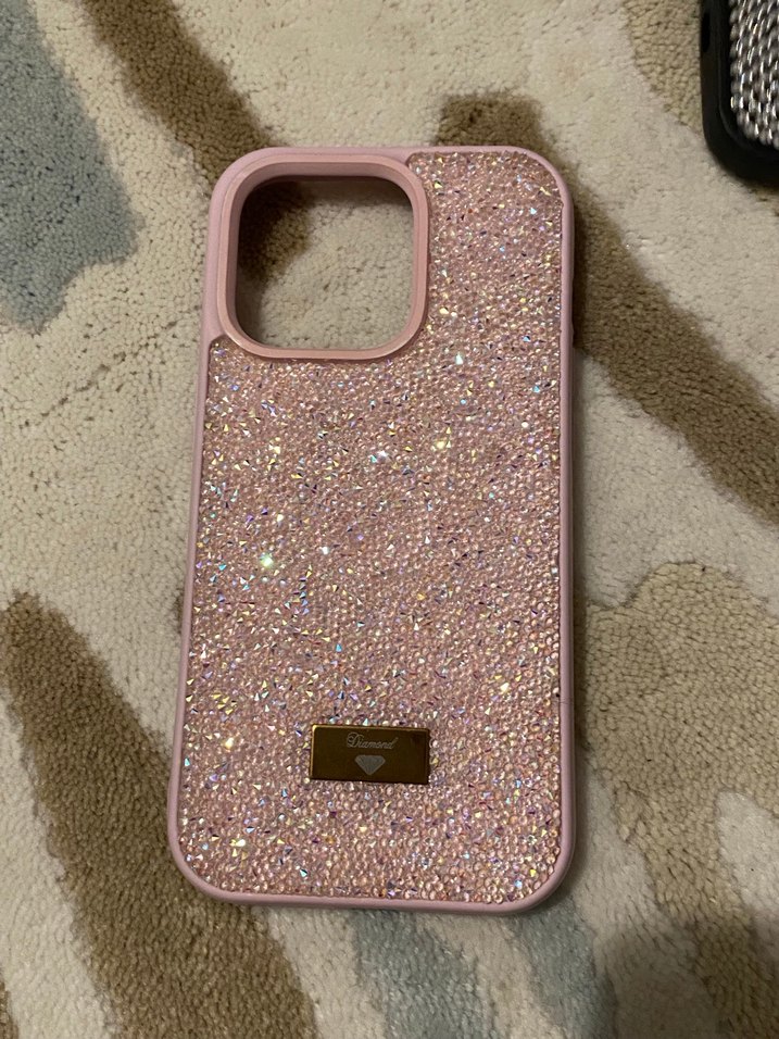 Pembe Payetli Telefon Kılıfı - Görsel 3