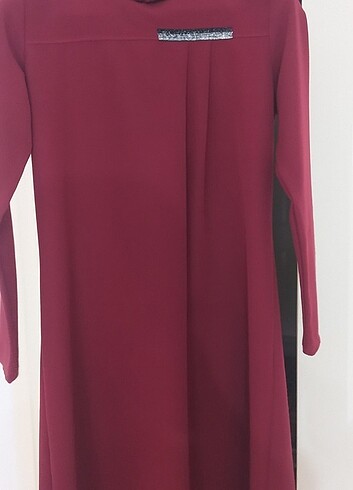 Bordo renkli 2 li tunik takım 