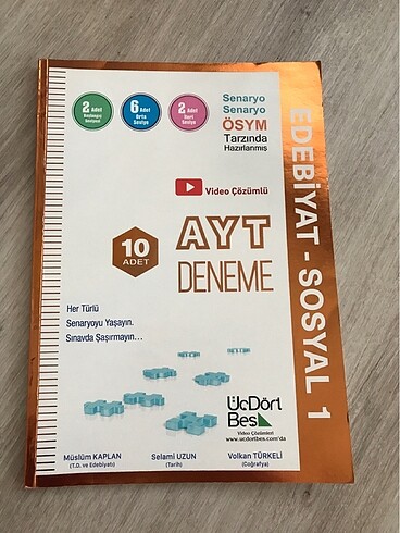 Üç dört beş Ayt deneme