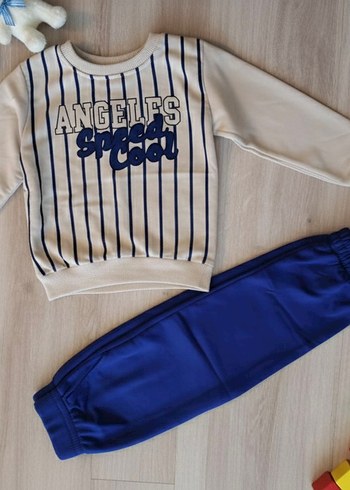 Erkek Çocuk Mavi Rahat Kesim takım - Görsel 2