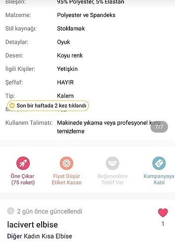 Diğer Elbise keten görünümlü dokuma