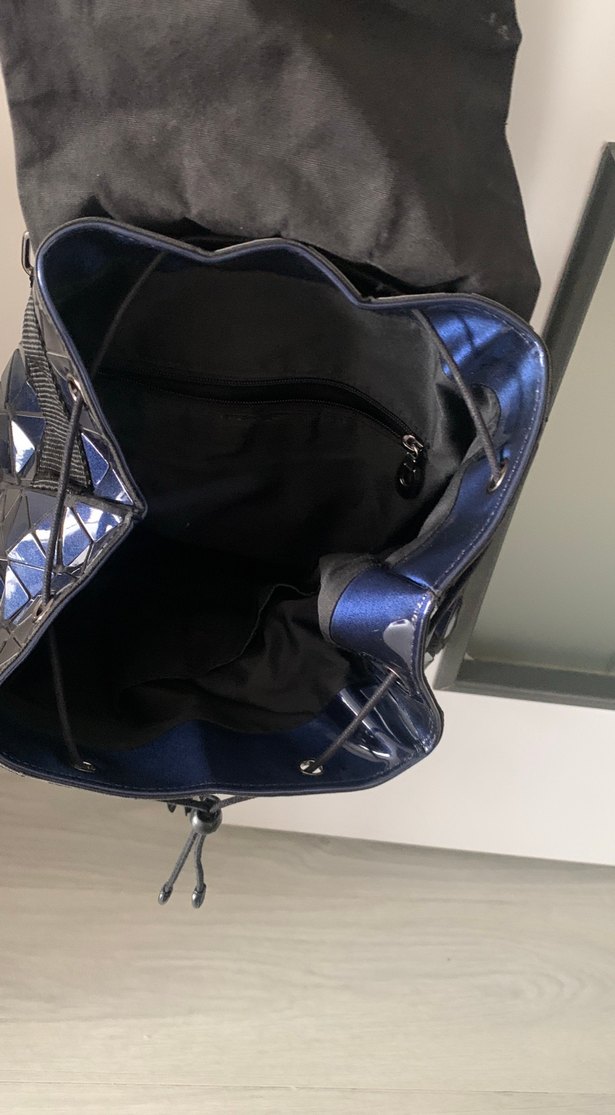 Mavi Desenli Kadın Sırt Çantası - Görsel 3