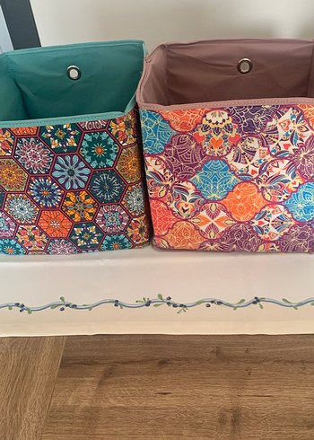 Renkli Çok Amaçlı Dolap Düzenleyici Kutular - Görsel 2