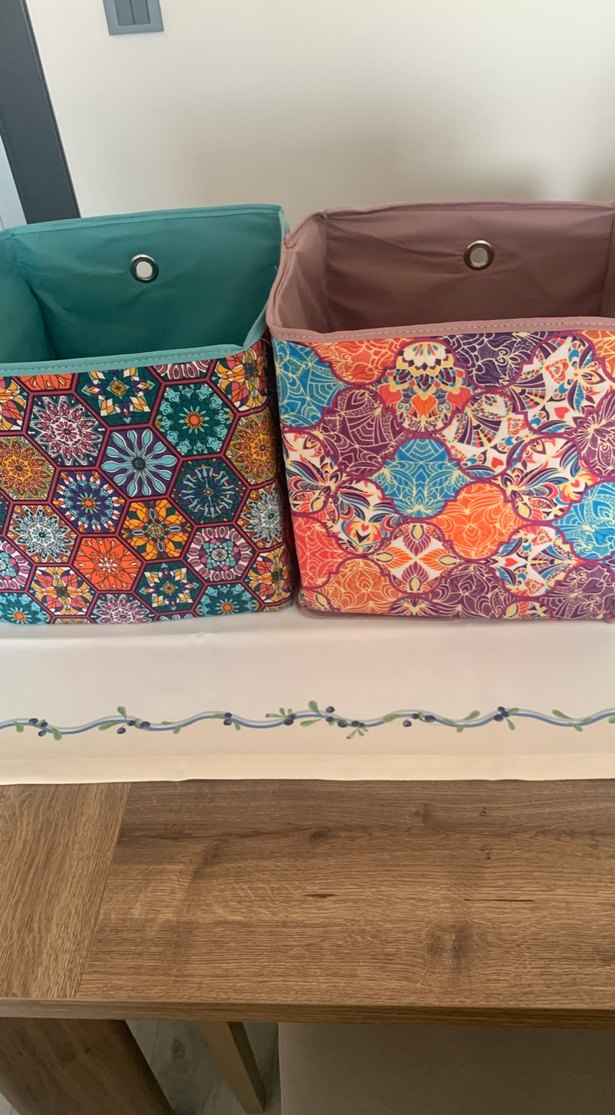 Renkli Çok Amaçlı Dolap Düzenleyici Kutular - Görsel 2