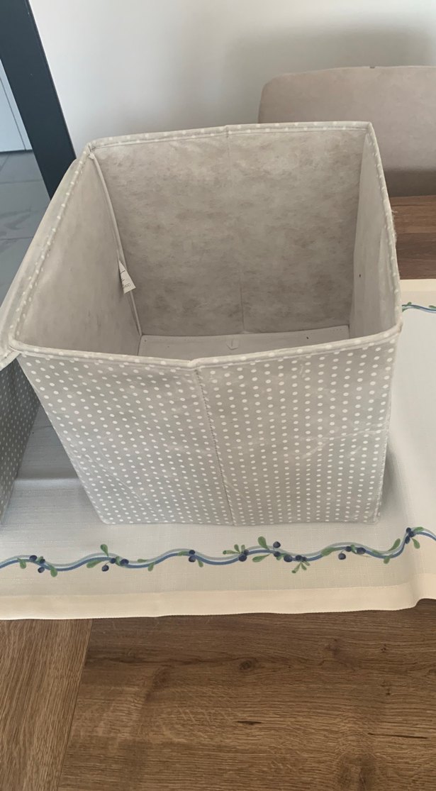 Gri Puantiyeli Katlanabilir Saklama Kutusu - Görsel 3