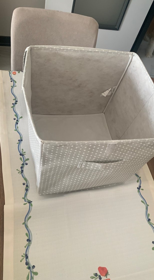 Gri Puantiyeli Katlanabilir Saklama Kutusu - Görsel 4