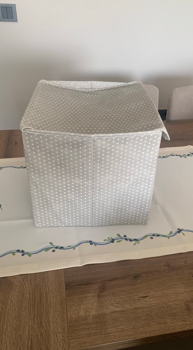 Gri Puantiyeli Katlanabilir Saklama Kutusu - Görsel 2