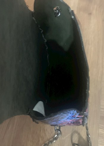 Zincir Detaylı Çok Renkli Kadın Çanta - Görsel 3