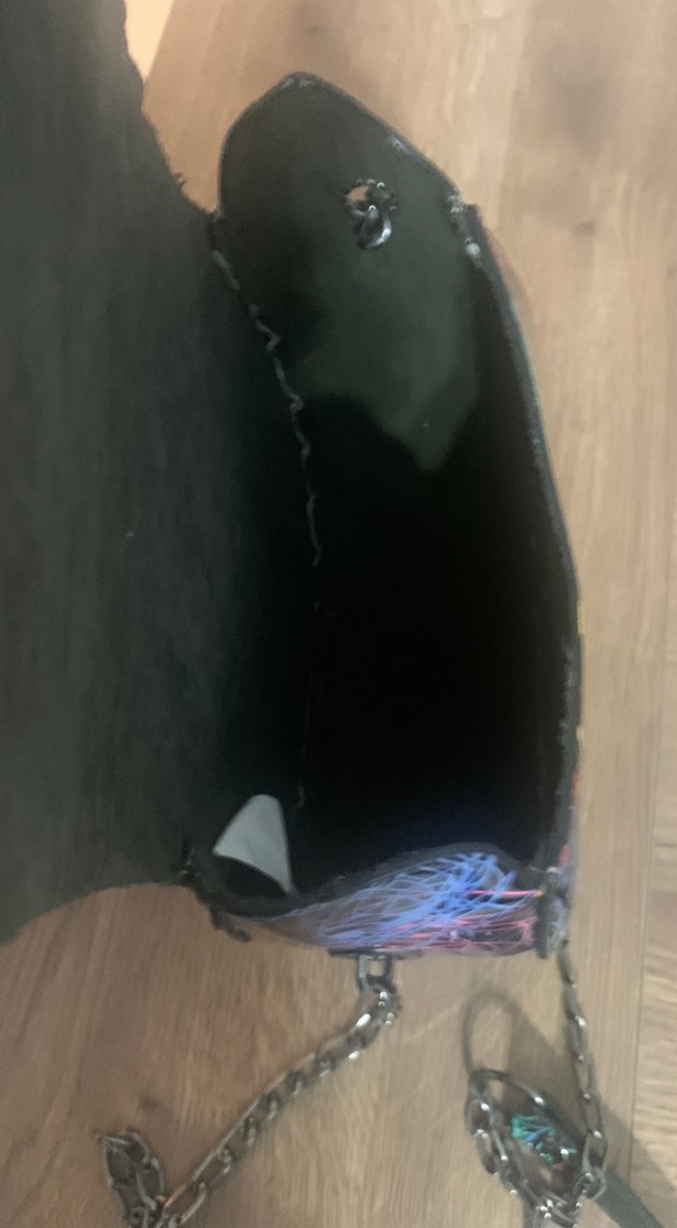 Zincir Detaylı Çok Renkli Kadın Çanta - Görsel 3