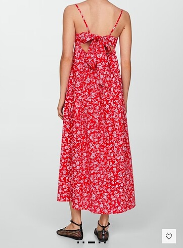 Mango Mango- flower design red dress