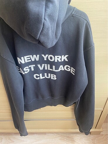 Bershka BERSHKA- grey zip up hoodie