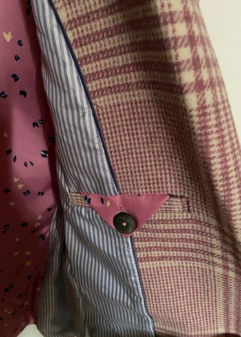 m Beden pembe Renk Next- pink checkered blazer