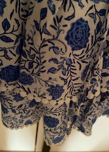 Koton- blue designed skirt - Görsel 3