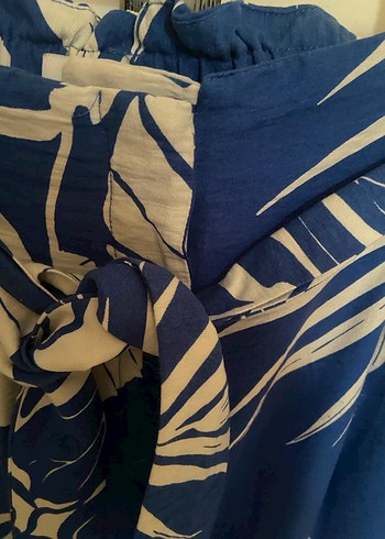 Mango- tropical designed trousers - Görsel 8