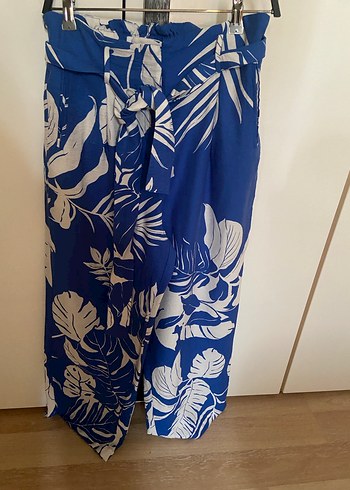 Mango- tropical designed trousers - Görsel 6