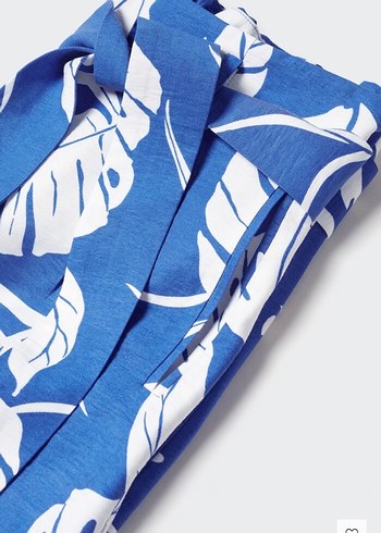 Mango- tropical designed trousers - Görsel 4