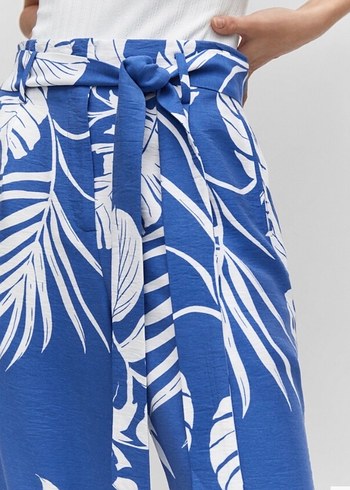 Mango- tropical designed trousers - Görsel 3