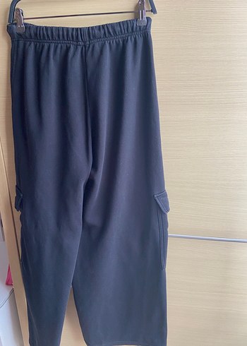 Zara- black wide-leg tracksuit bottoms - Görsel 4