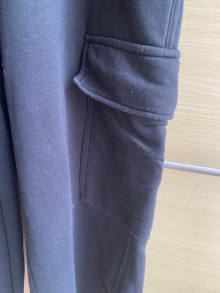 Zara- black wide-leg tracksuit bottoms - Görsel 3