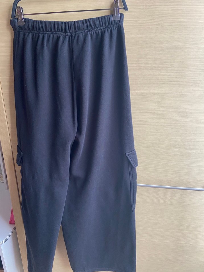 Zara- black wide-leg tracksuit bottoms - Görsel 4