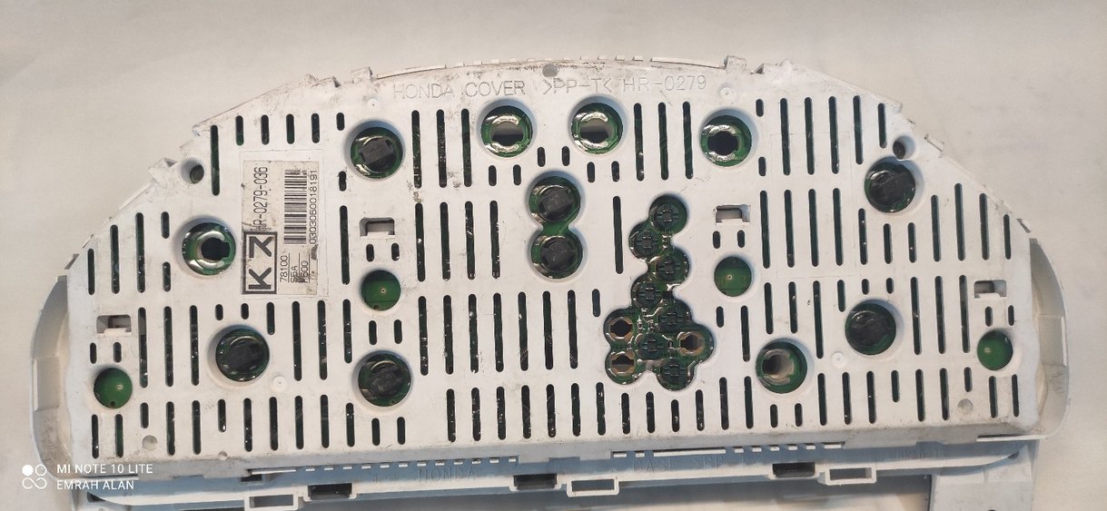 Gri Araç Gösterge Paneli Ölçüm Cihazı honda civic - Görsel 3