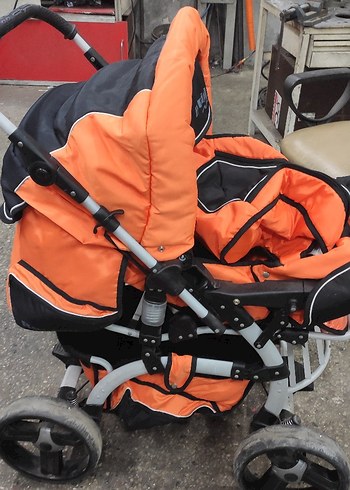 Turuncu Racing Bebek Arabası - Görsel 5