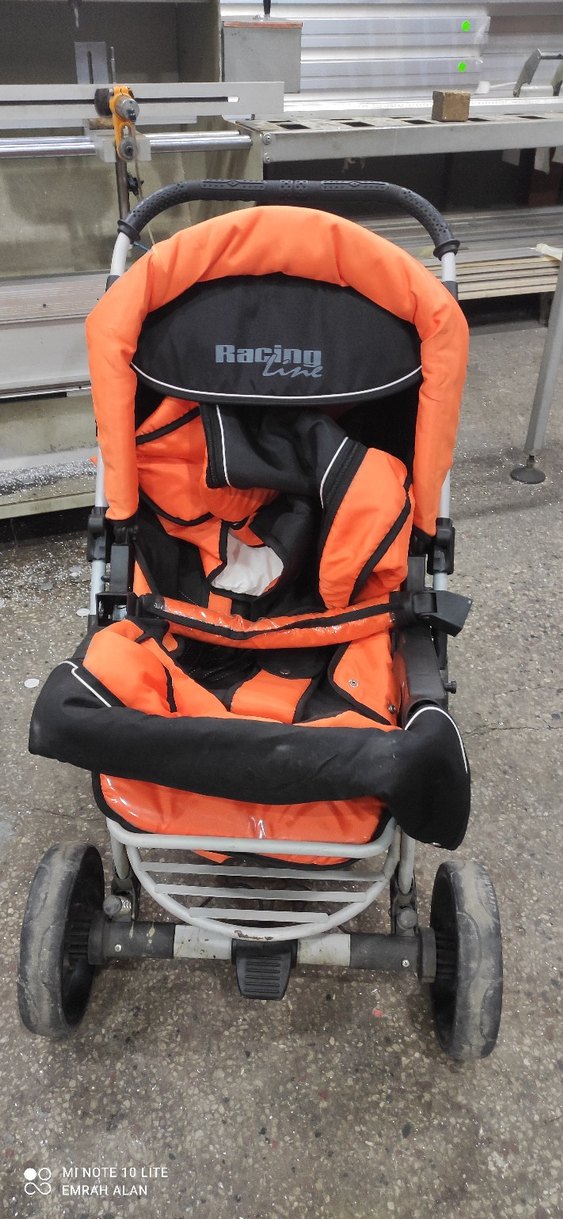 Turuncu Racing Bebek Arabası - Görsel 3