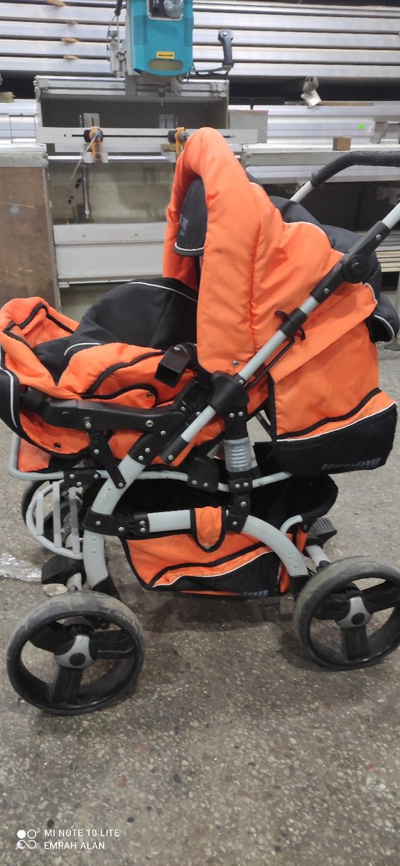 Turuncu Racing Bebek Arabası - Görsel 2