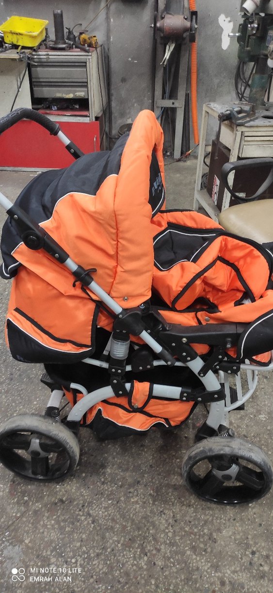 Turuncu Racing Bebek Arabası - Görsel 5