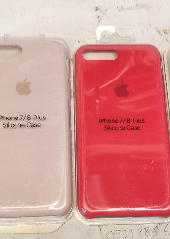 Renkli Kırmızı Parlak iPhone 7/8 Plus Kılıf 4 adet fiyati