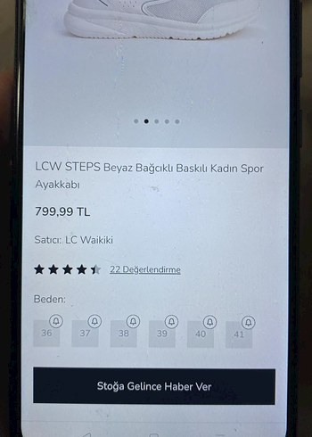 Gri Kadın Spor Ayakkabı Sneakers LCW - Görsel 8