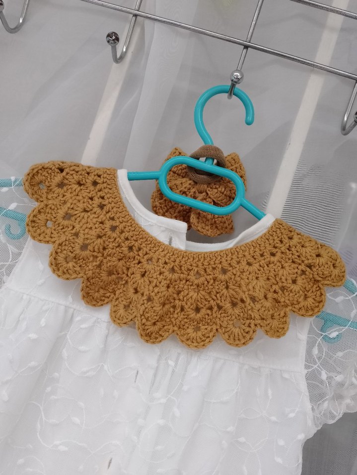 çocuk yakalık ve toka seti - Görsel 3