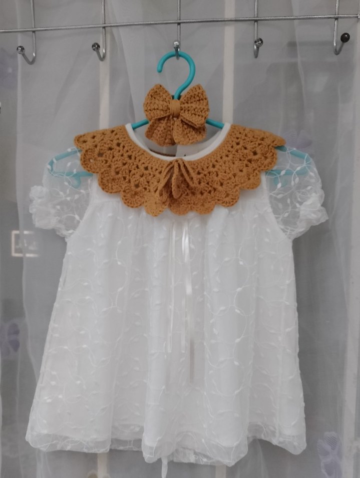 çocuk yakalık ve toka seti - Görsel 2