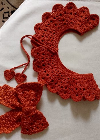 bebek& çocuk& yetişkin seyyar yaka ve toka seti - Görsel 3