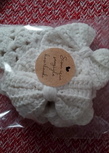 anne& çocuk örgü takım toka&yaka - Görsel 7