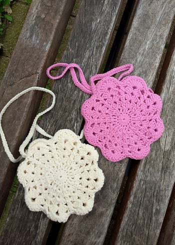 Kalpli  Dantel Kız Çantası - Görsel 4