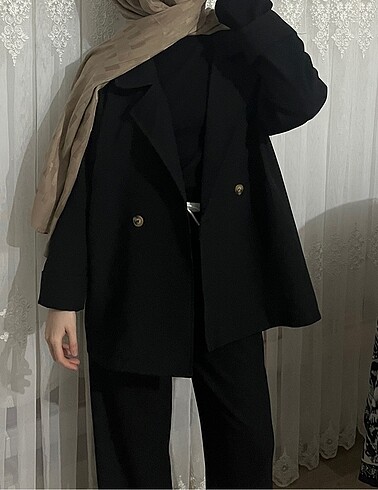 Siyah blazer