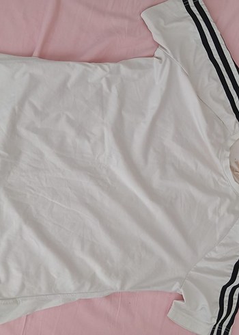 Beyaz V Yaka Kısa Kollu Tişört - Görsel 2