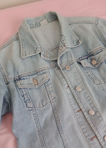 Düğmeli Kadın Bej Kot Ceket - Görsel 3