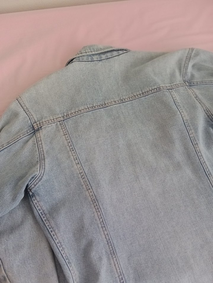 Düğmeli Kadın Bej Kot Ceket - Görsel 4