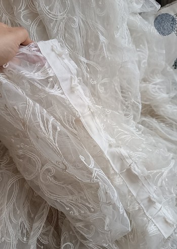 Bohem Tarzı Beyaz Tül Perde - Görsel 2