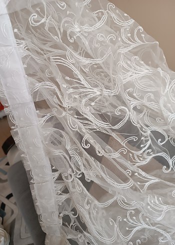 Bohem Tarzı Beyaz Tül Perde - Görsel 3