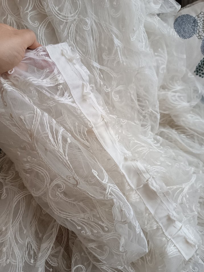 Bohem Tarzı Beyaz Tül Perde - Görsel 2