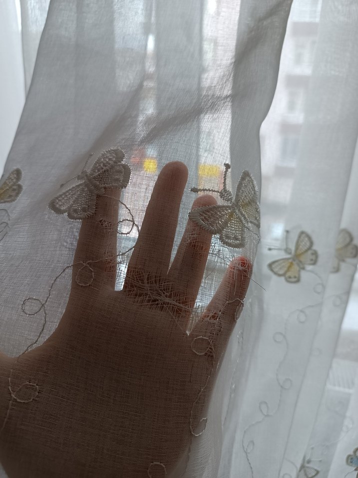 İşlemeli Beyaz Perde - Görsel 3