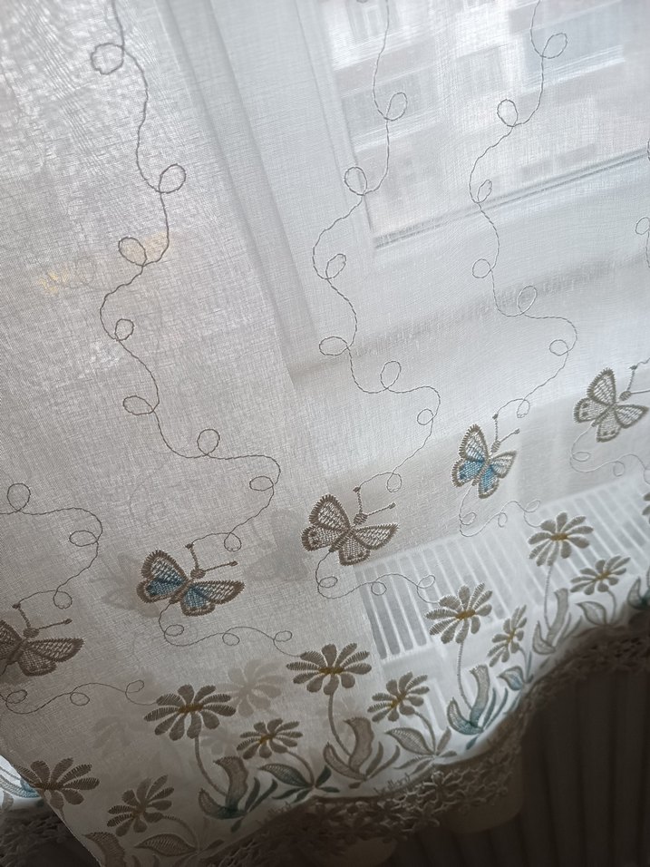 İşlemeli Beyaz Perde - Görsel 4